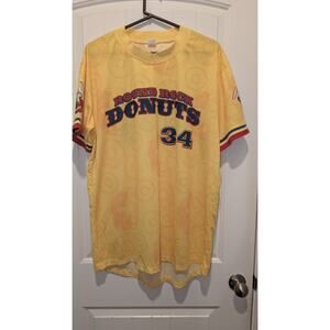 Success Brands ROUND ROCK DONUTS Express MiLB SGA Yellow Jersey (#34) XL - EUC